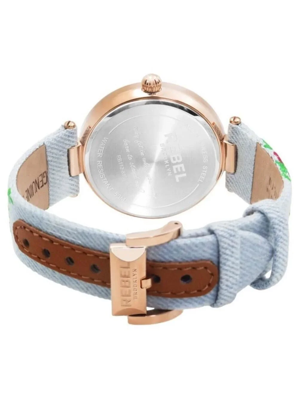 NWT Rebel Carroll Gardens Brown Dial Ladies Watch